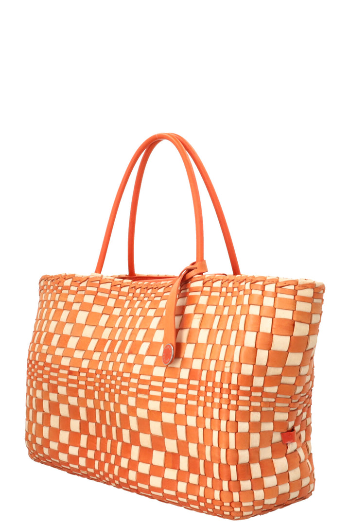 BOTTEGA VENETA Sac cabas Intrecciato Orange