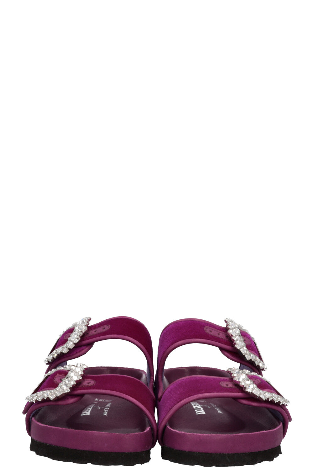 BIRKENSTOCK x MANOLO BLAHNIK Ballerines Velours Fuchsia