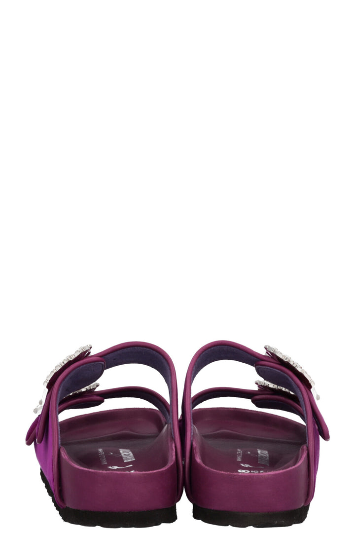 BIRKENSTOCK x MANOLO BLAHNIK Ballerines Velours Fuchsia