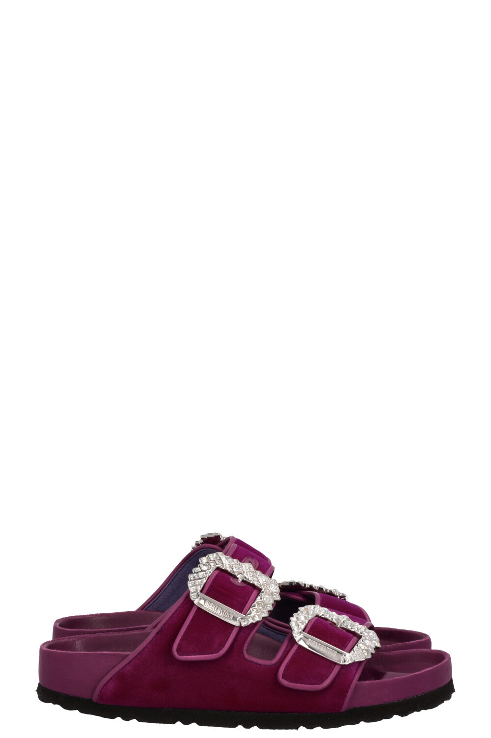 BIRKENSTOCK x MANOLO BLAHNIK Ballerines Velours Fuchsia