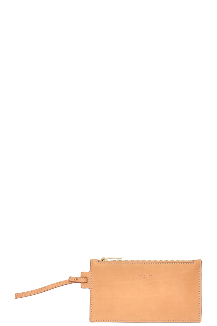 SAINT LAURENT Rive Gauche Bucket Bag Natural Leather