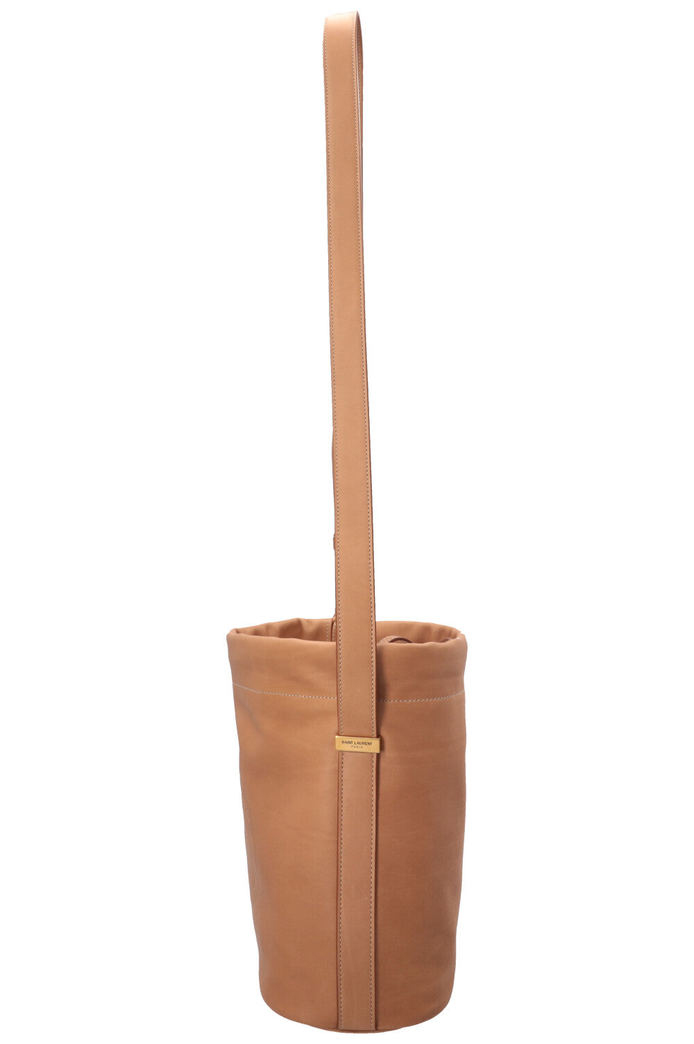SAINT LAURENT Rive Gauche Bucket Bag Natural Leather