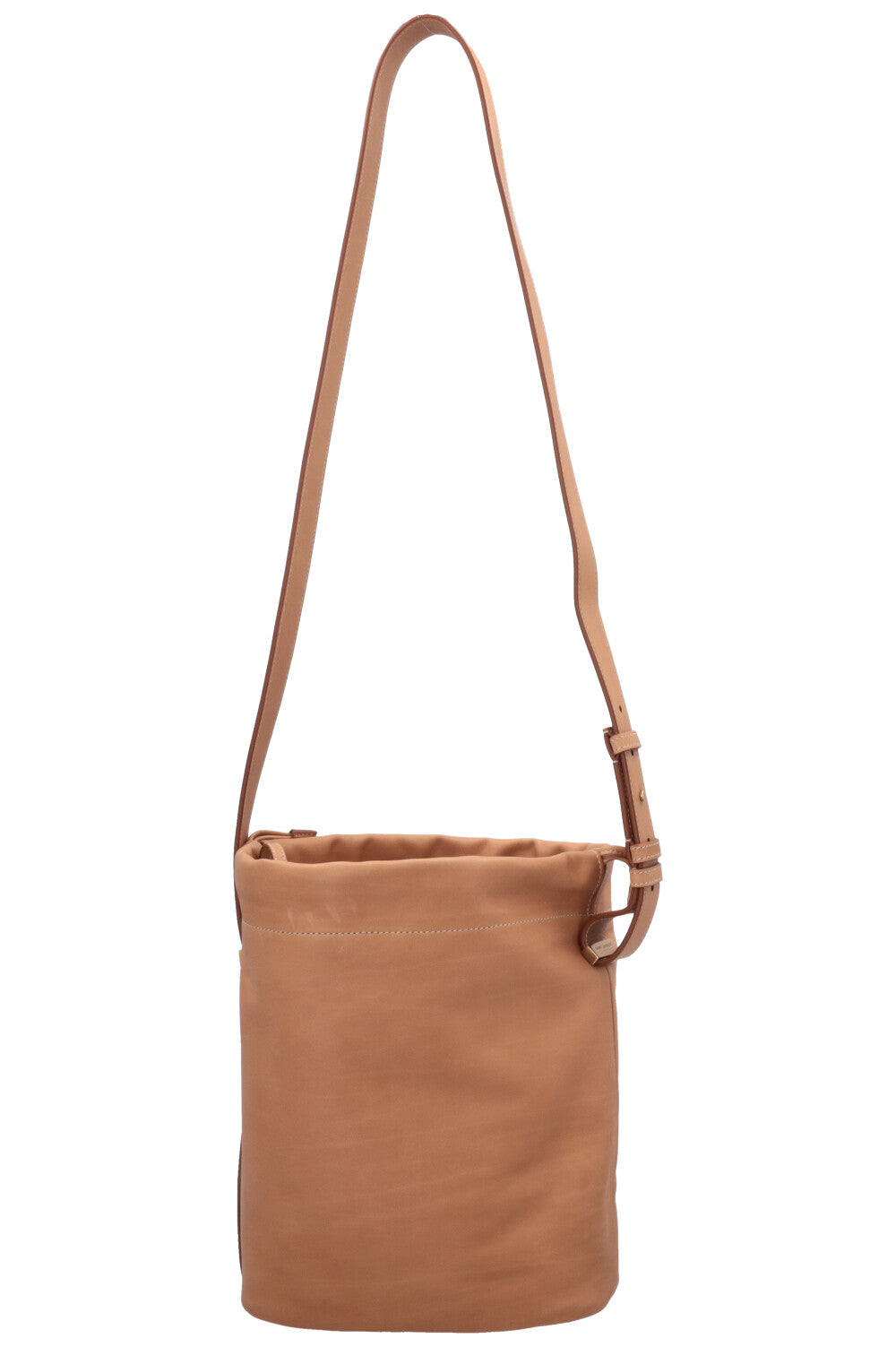 SAINT LAURENT Rive Gauche Bucket Bag Natural Leather