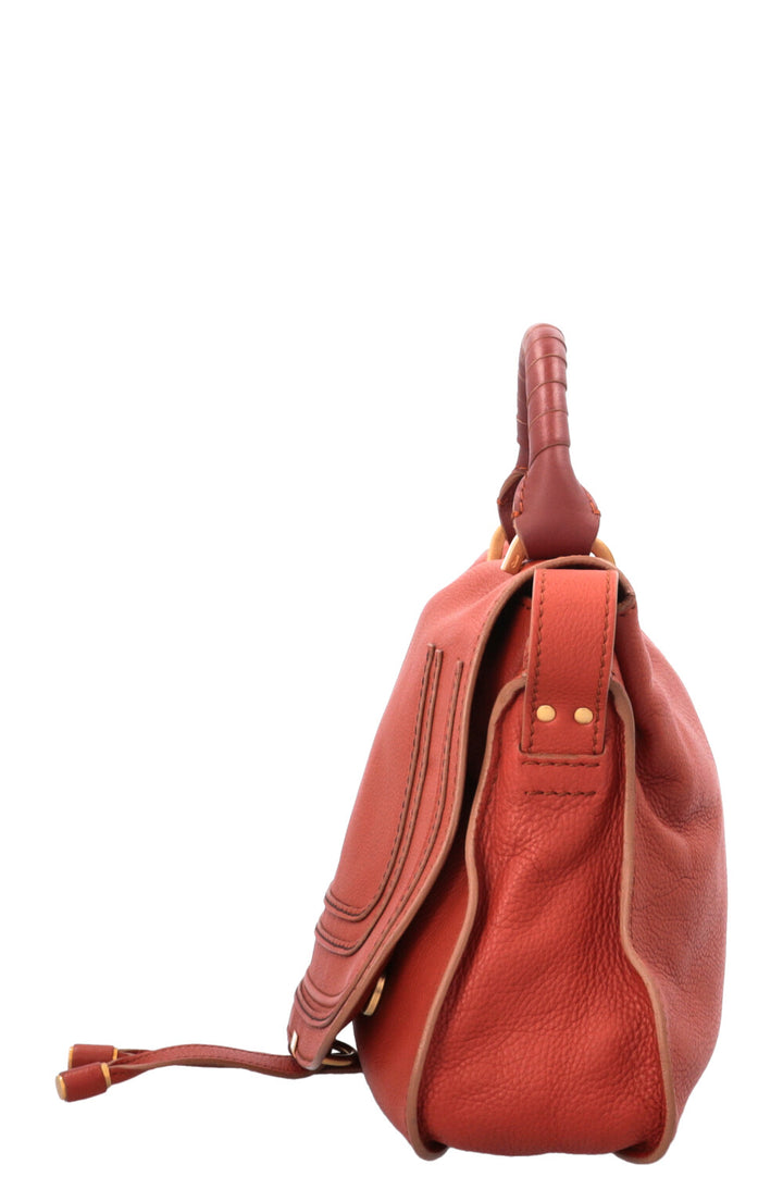 CHLOÉ Marcie Crossbody Messenger Bag Brick