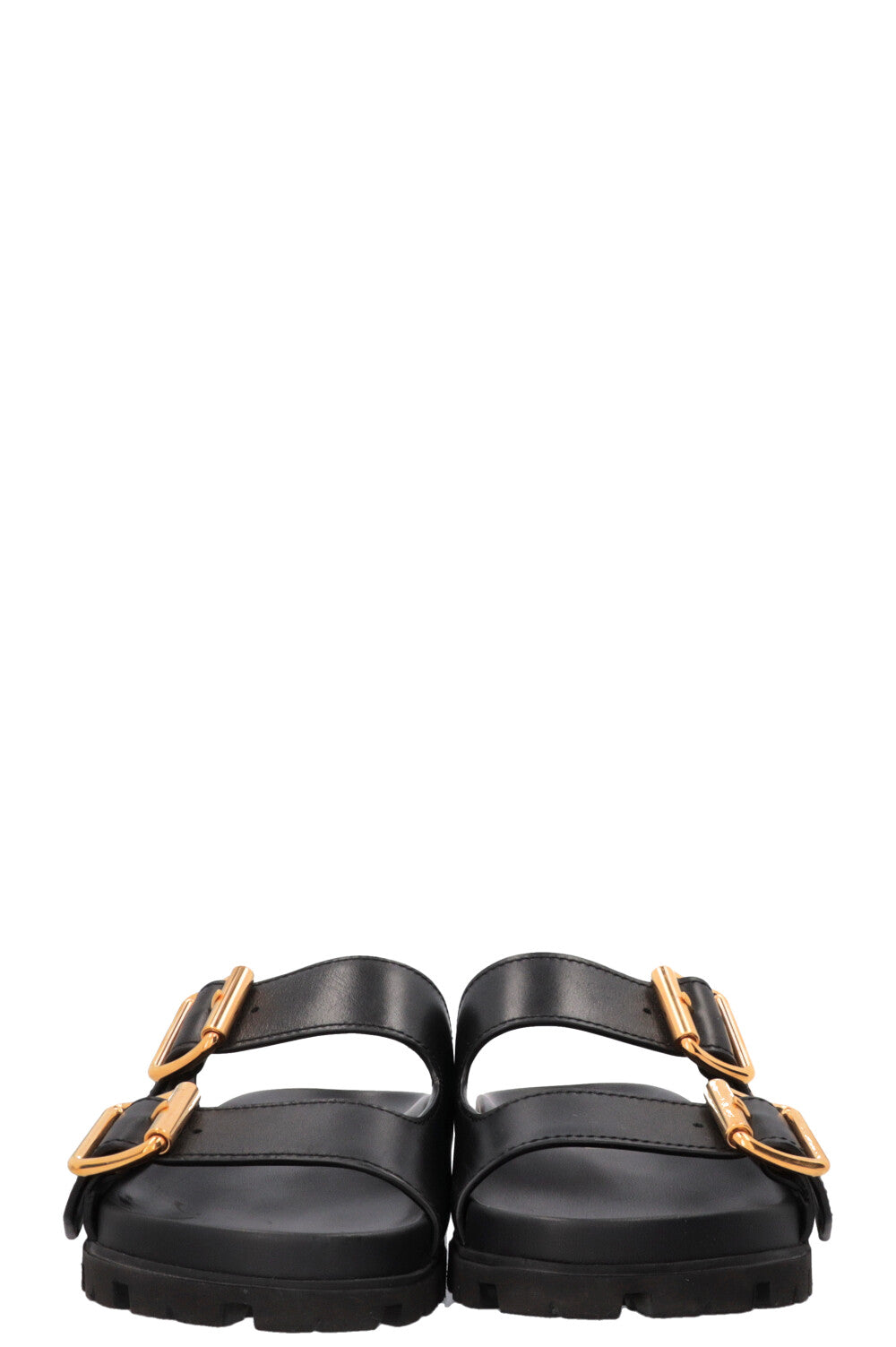 PRADA Double Boucle Sandales Noires