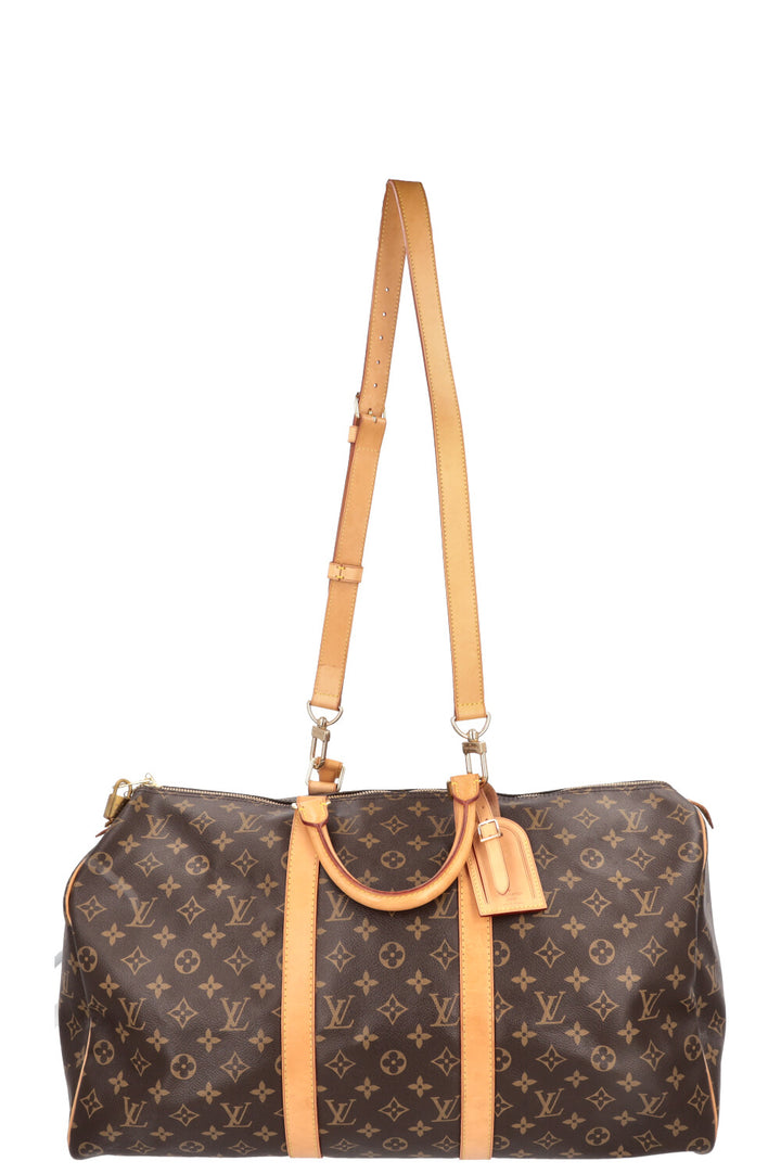 LOUIS VUITTON Keepall 50 Bandouliere MNG Canvas