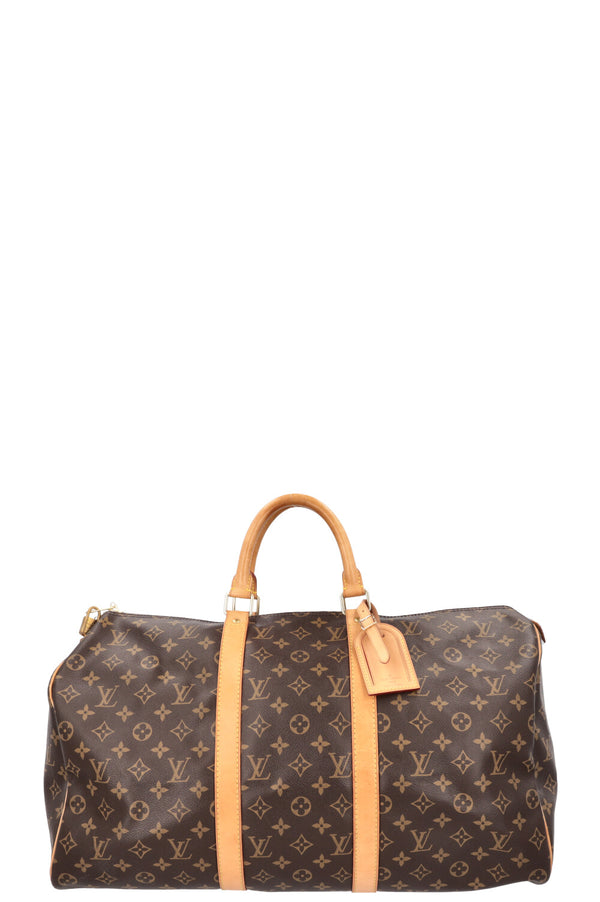 LOUIS VUITTON Keepall 50 Bandouliere MNG Canvas