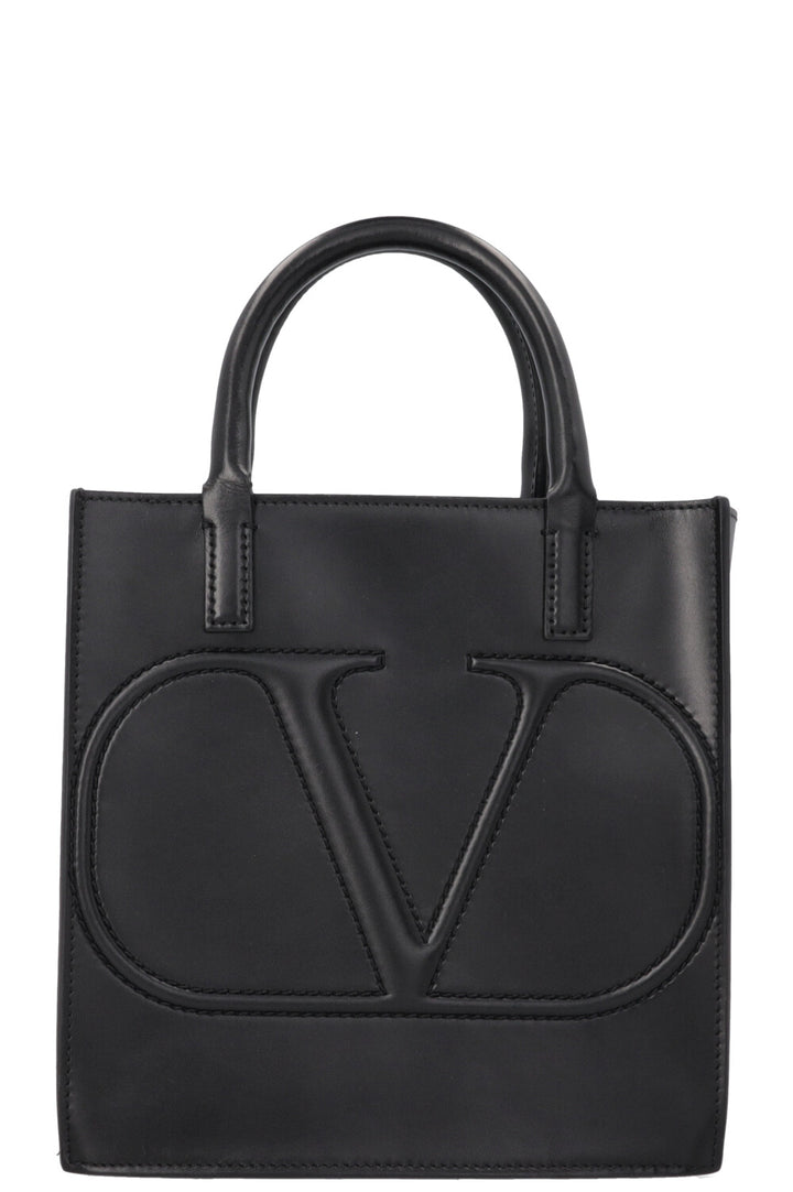 Sac cabas VALENTINO V Logo Walk petit format noir