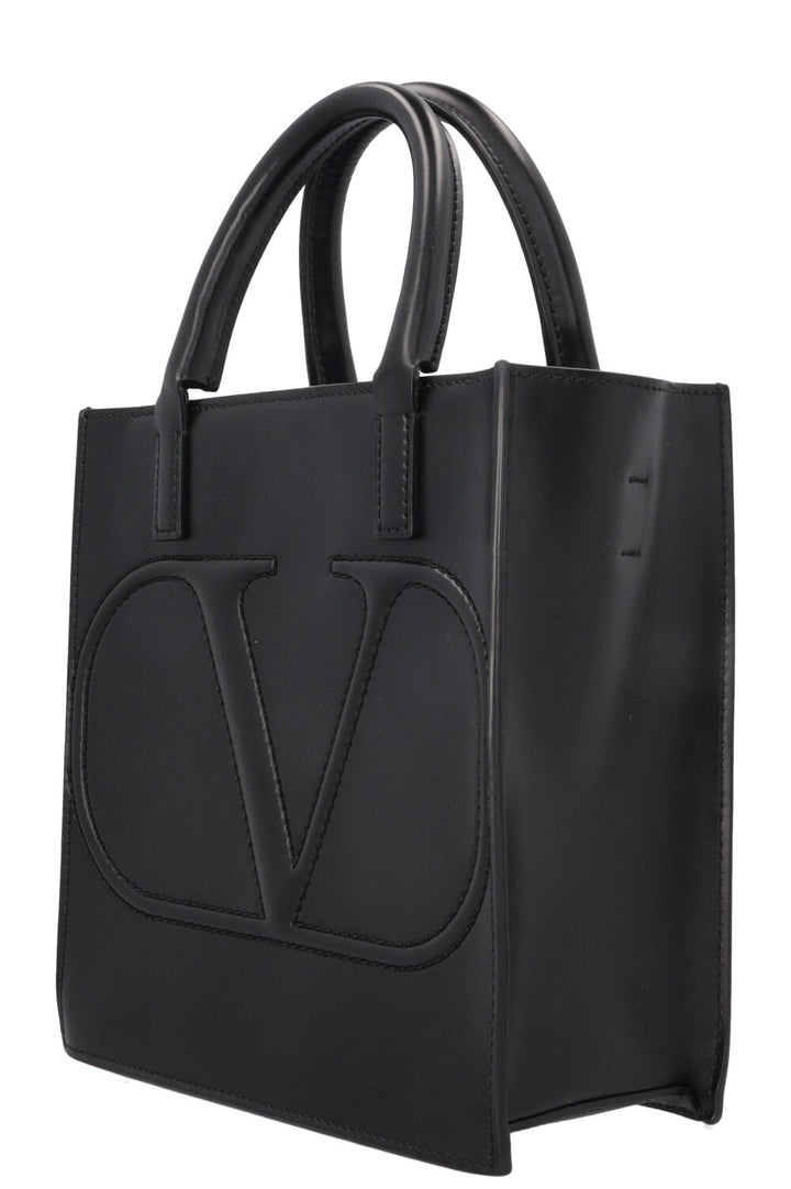 Sac cabas VALENTINO V Logo Walk petit format noir