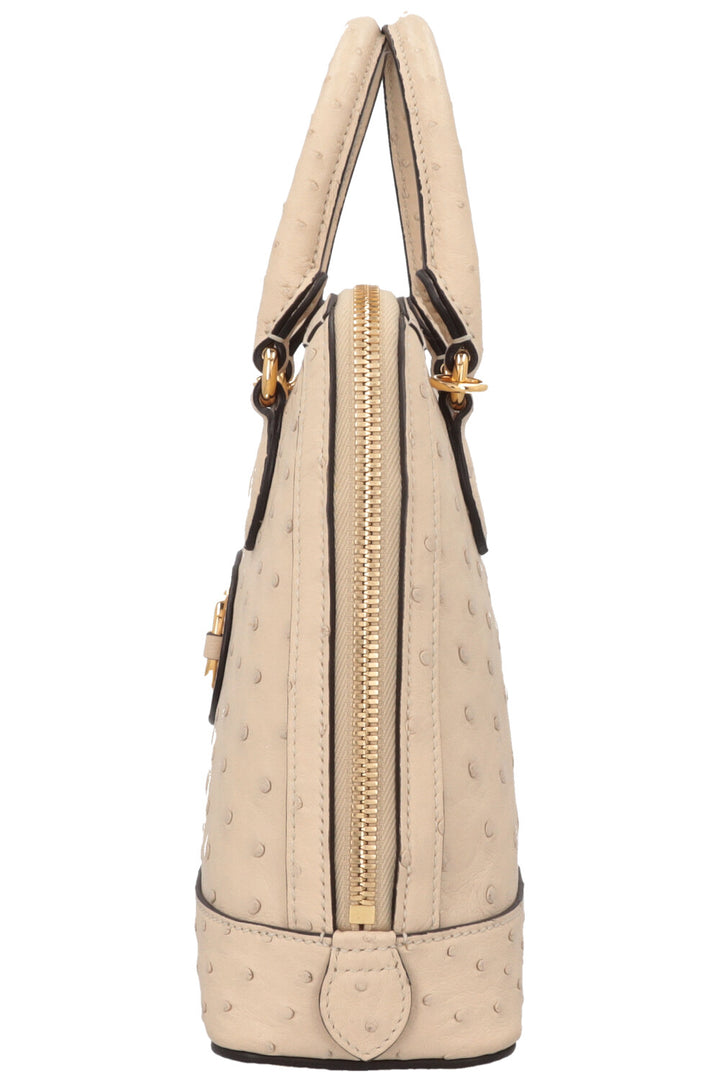 GUCCI Horsebit 1955 Bag Ostrich Ivory