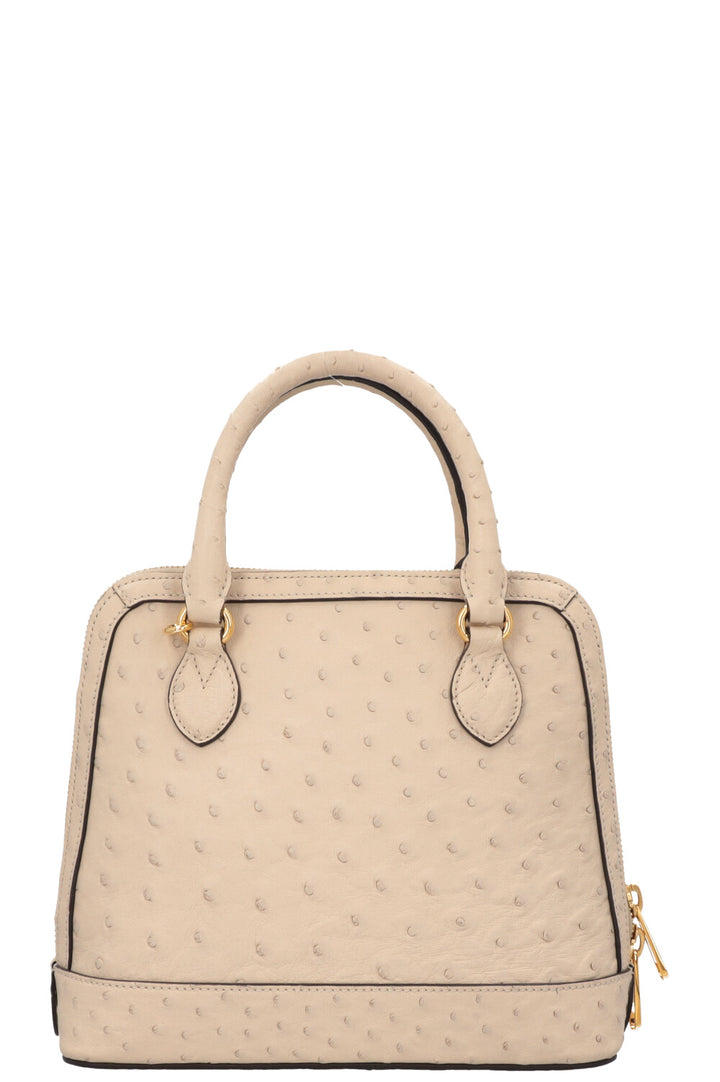 GUCCI Horsebit 1955 Bag Ostrich Ivory