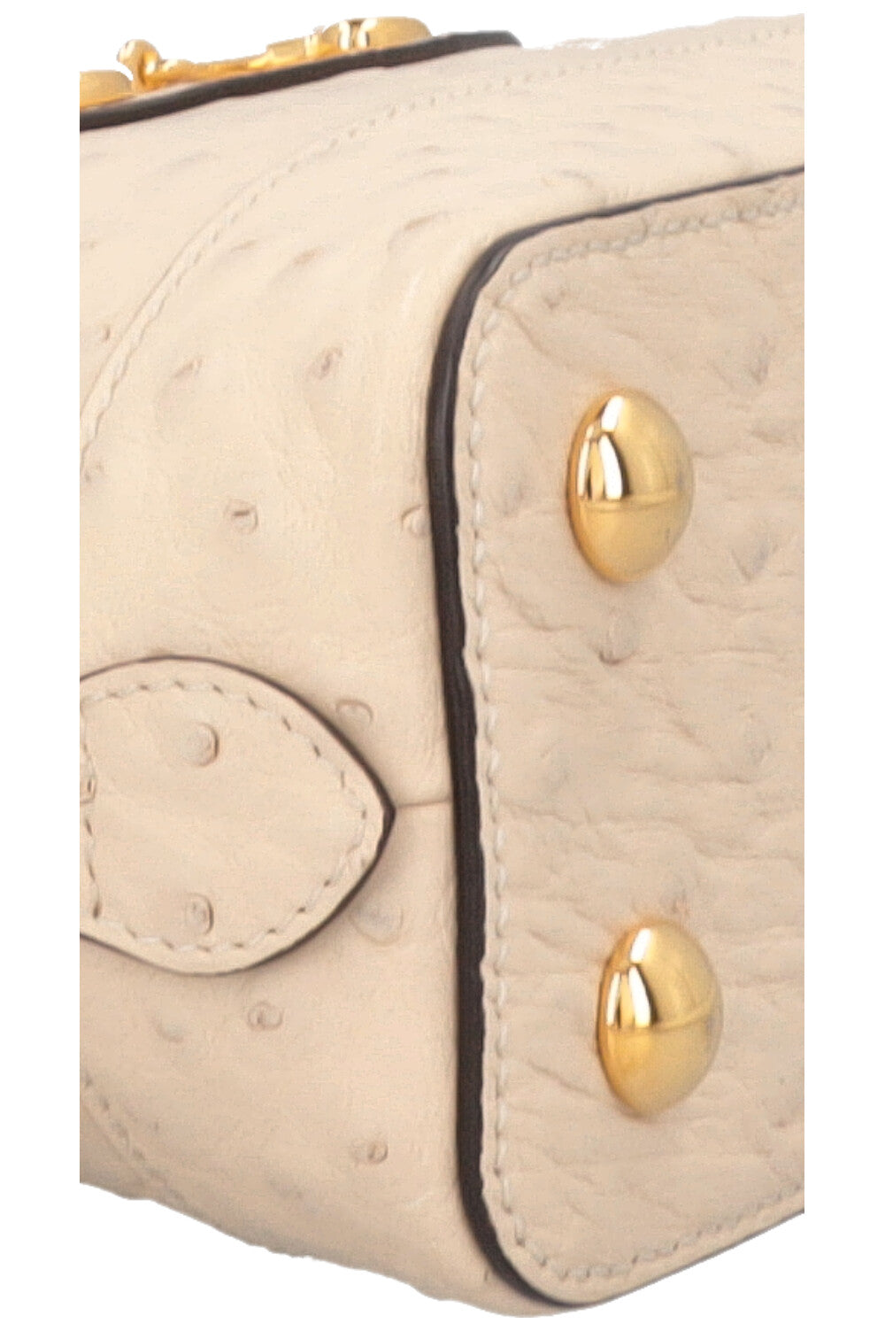 GUCCI Horsebit 1955 Bag Ostrich Ivory