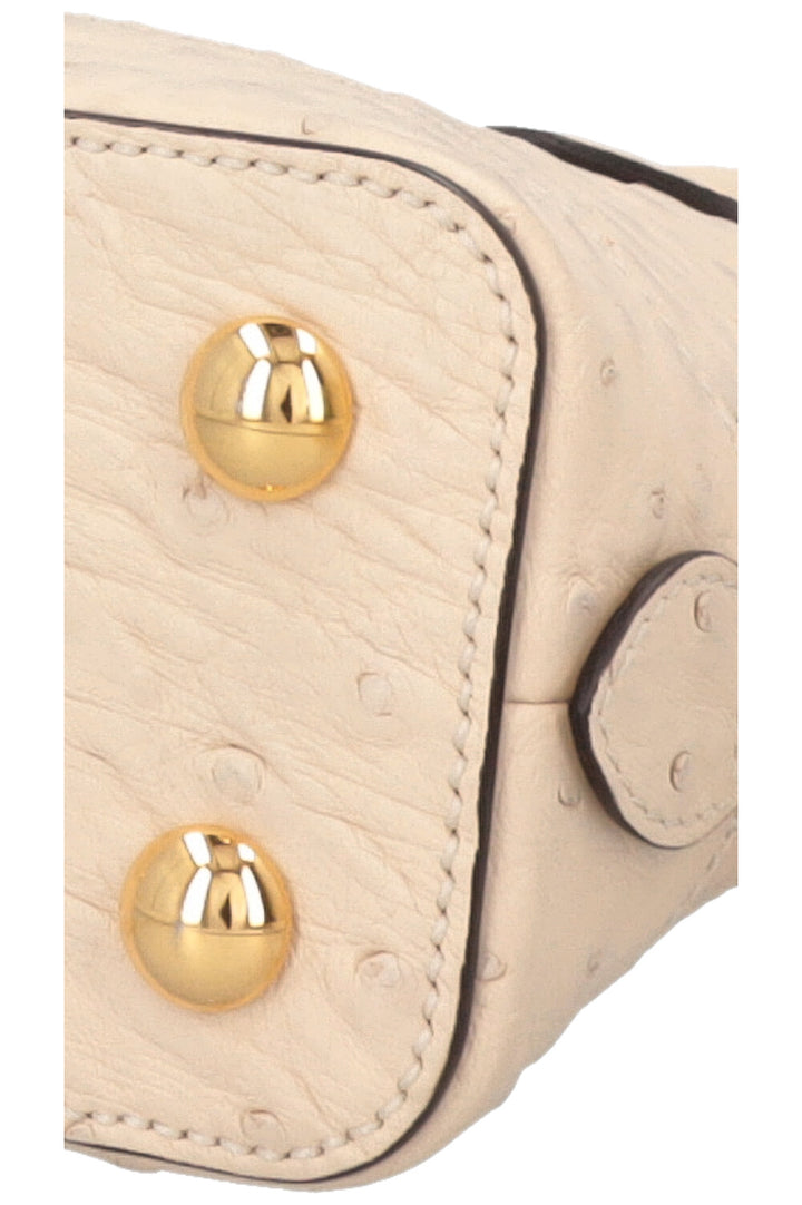 GUCCI Horsebit 1955 Bag Ostrich Ivory