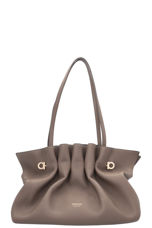 SALVATORE FERRAGAMO Soft Bag Étoupe