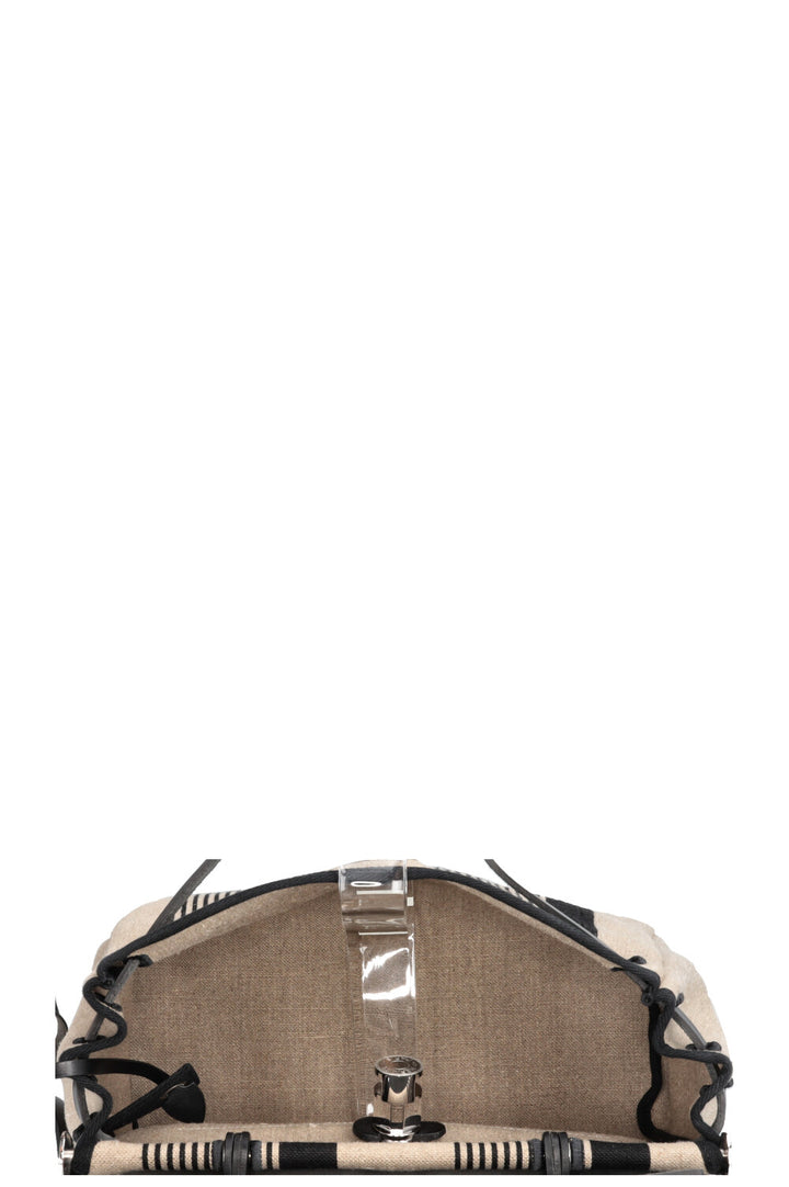 HERMÈS Herbag Zip 31 Toile De Camp H Vache Hunter Bag