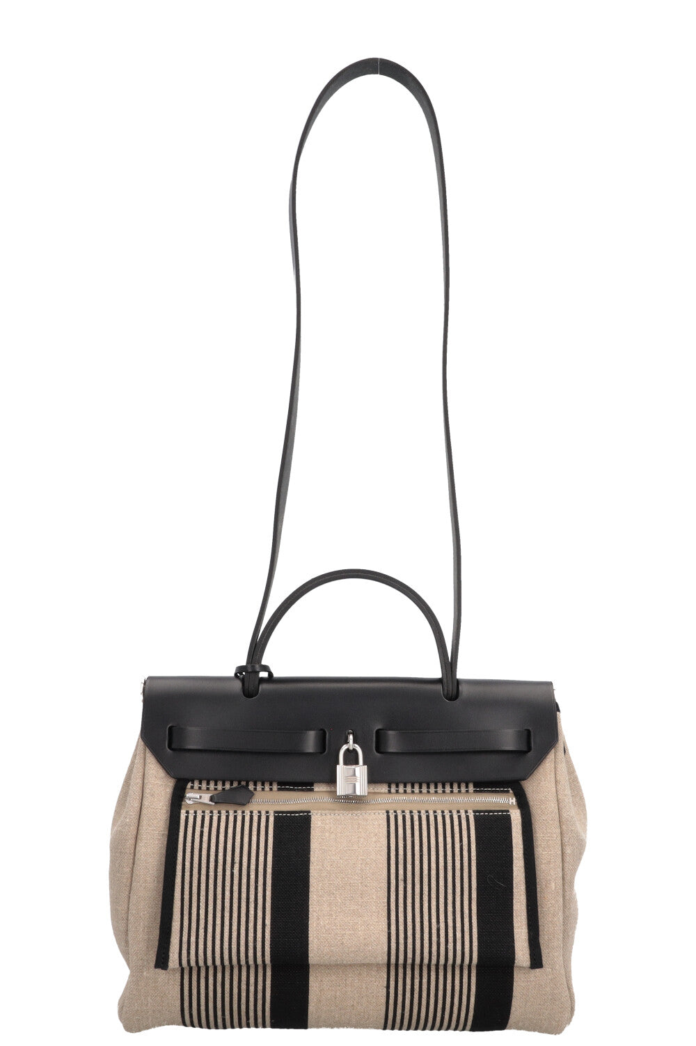 HERMÈS Herbag Zip 31 Toile De Camp H Vache Hunter Bag