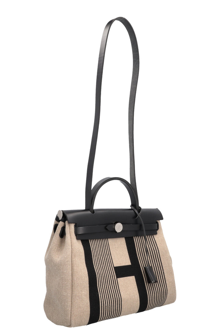 HERMÈS Herbag Zip 31 Toile De Camp H Vache Hunter Bag