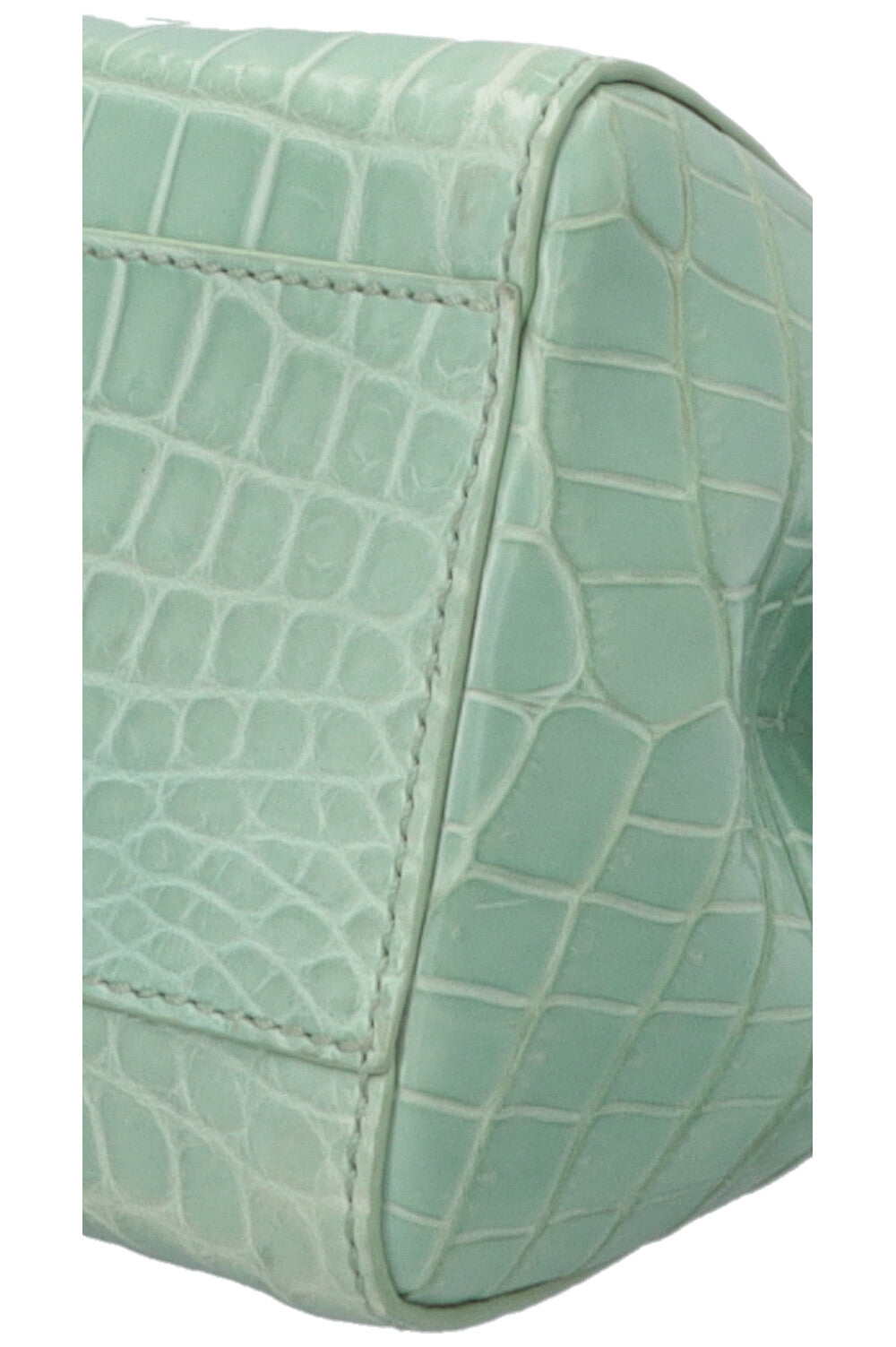 FENDI Sac Peekaboo Mini Croco Mat Menthe