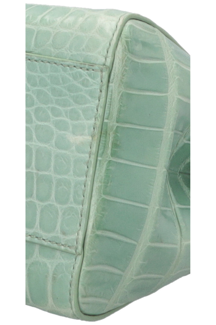 FENDI Sac Peekaboo Mini Croco Mat Menthe