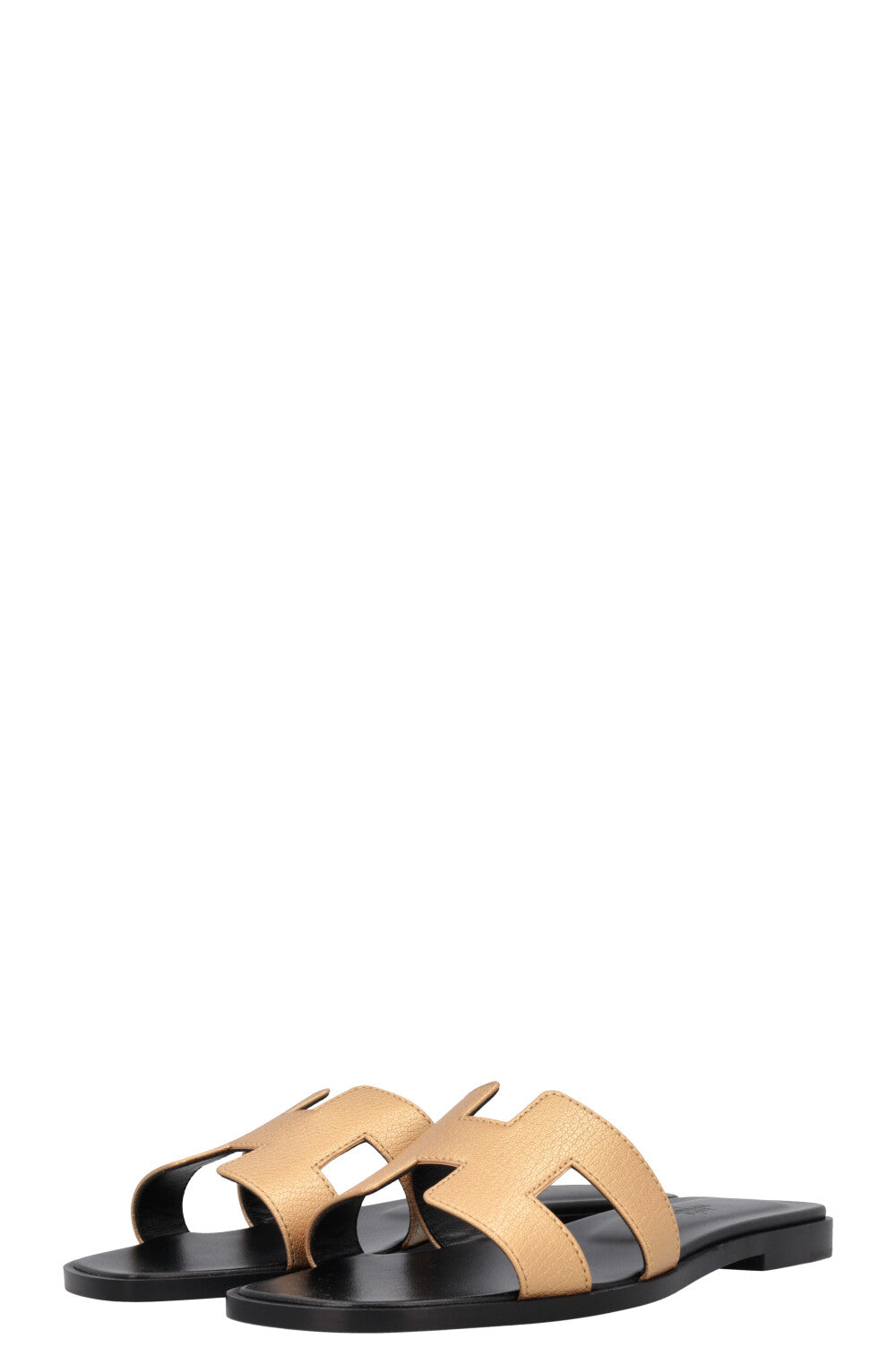 HERMÈS Oran Flats Metallic Gold