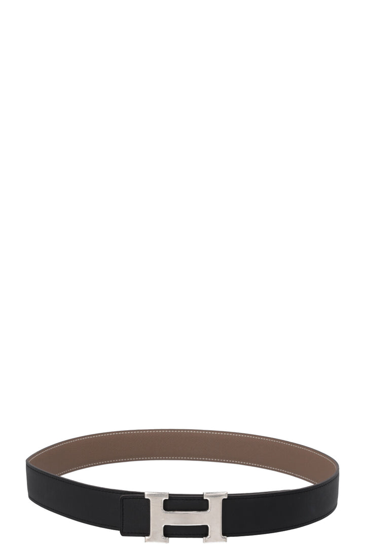 HERMÈS H Belt 32 Étoupe Noir