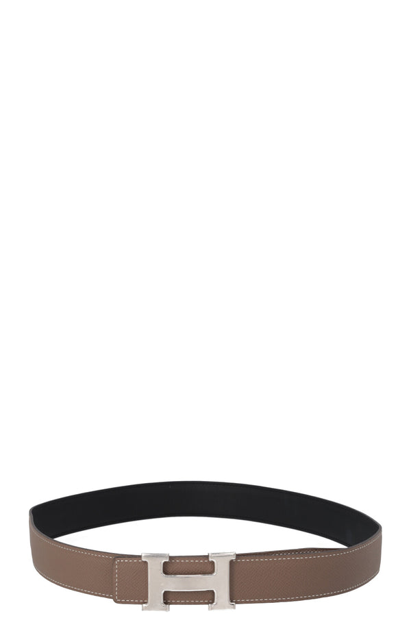 HERMÈS H Belt 32 Étoupe Noir