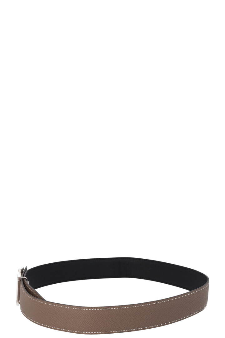 HERMÈS H Belt 32 Étoupe Noir