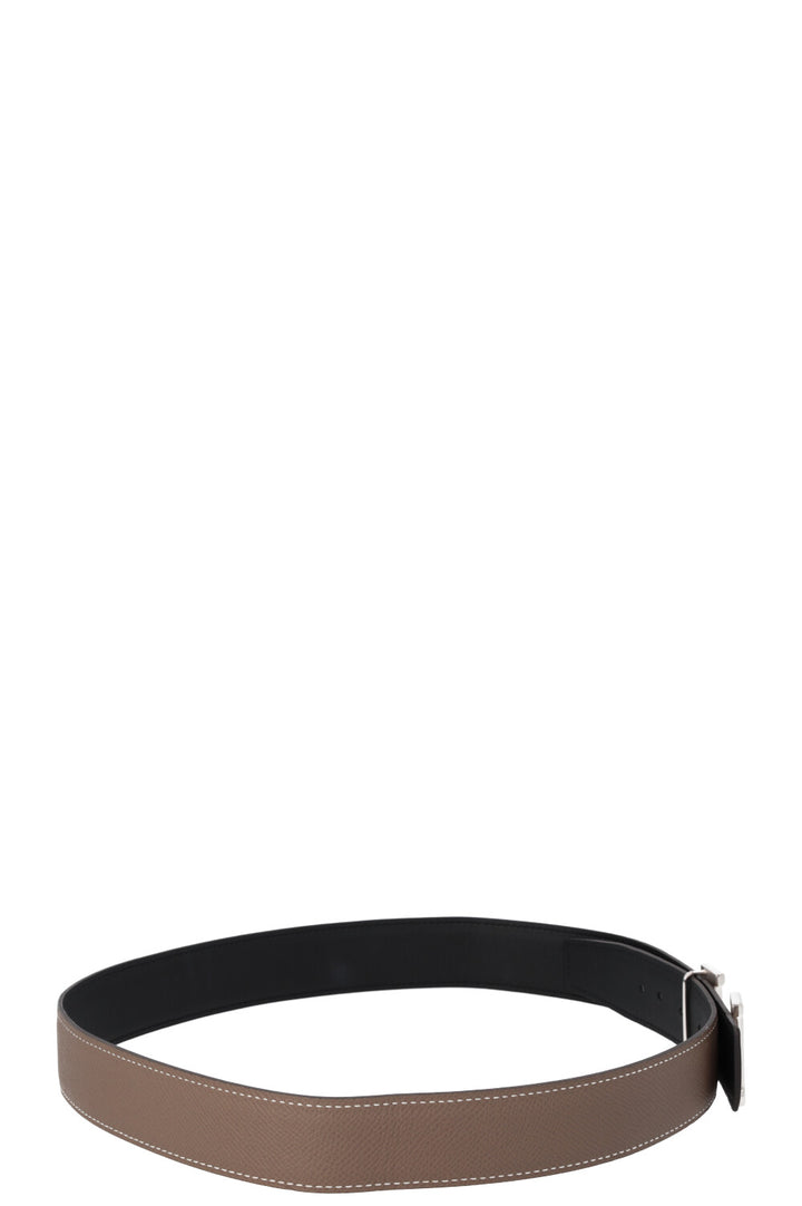 HERMÈS H Belt 32 Étoupe Noir