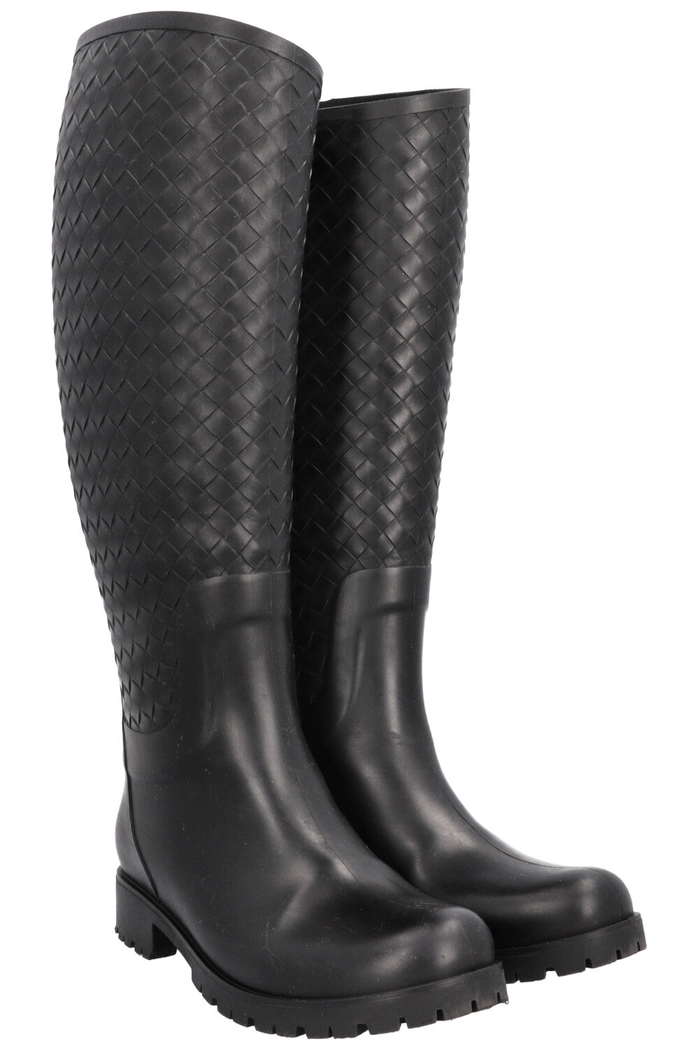 BOTTEGA VENETA Stivale Boots Intrecciato Rubber Black
