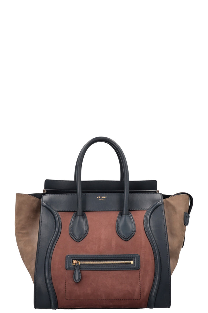 CÉLINE Luggage Mini Tote Bag Tricolor