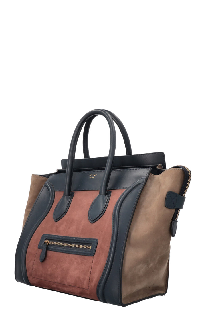 CÉLINE Luggage Mini Tote Bag Tricolor