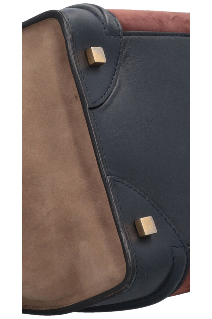 CÉLINE Luggage Mini Tote Bag Tricolor