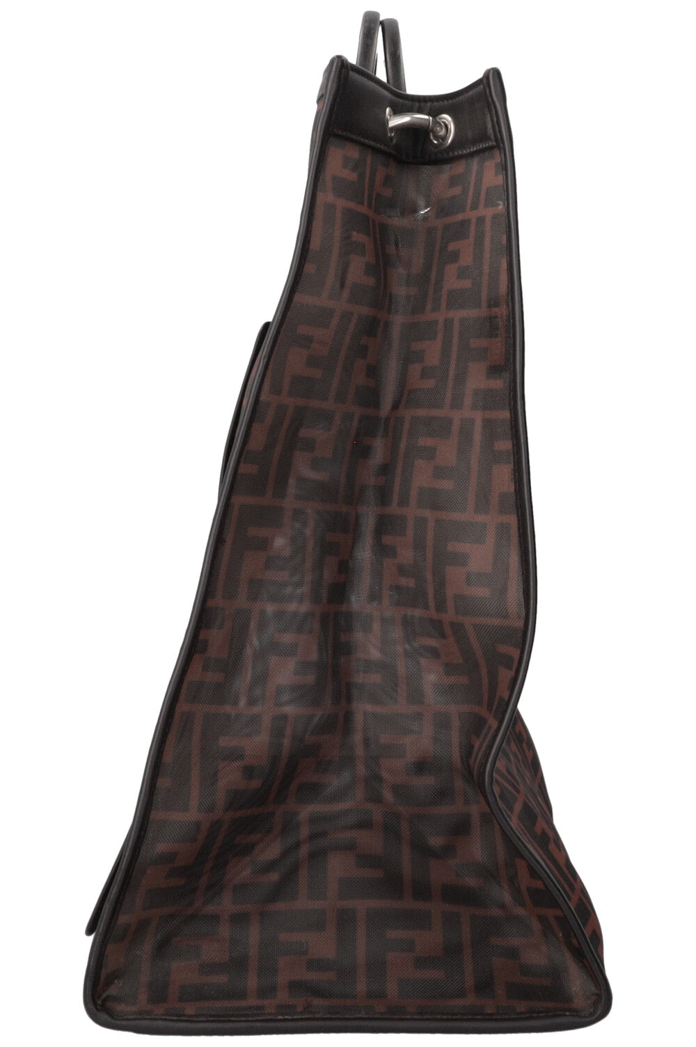 FENDI Runaway Shopping Tote Mesh Brown