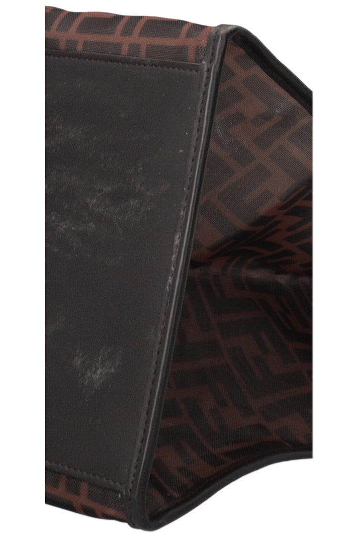 FENDI Runaway Shopping Tote Mesh Brown