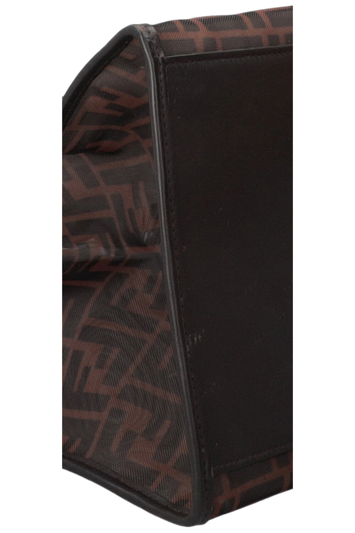 FENDI Runaway Shopping Tote Mesh Brown