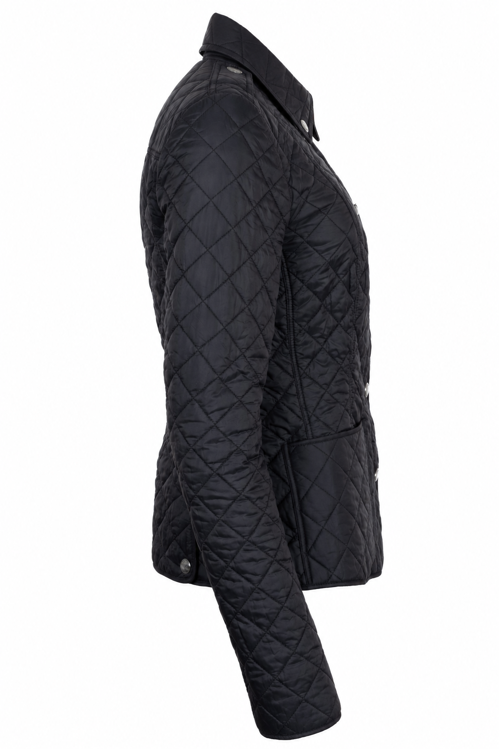 Veste matelassée BURBERRY en nylon bleu foncé