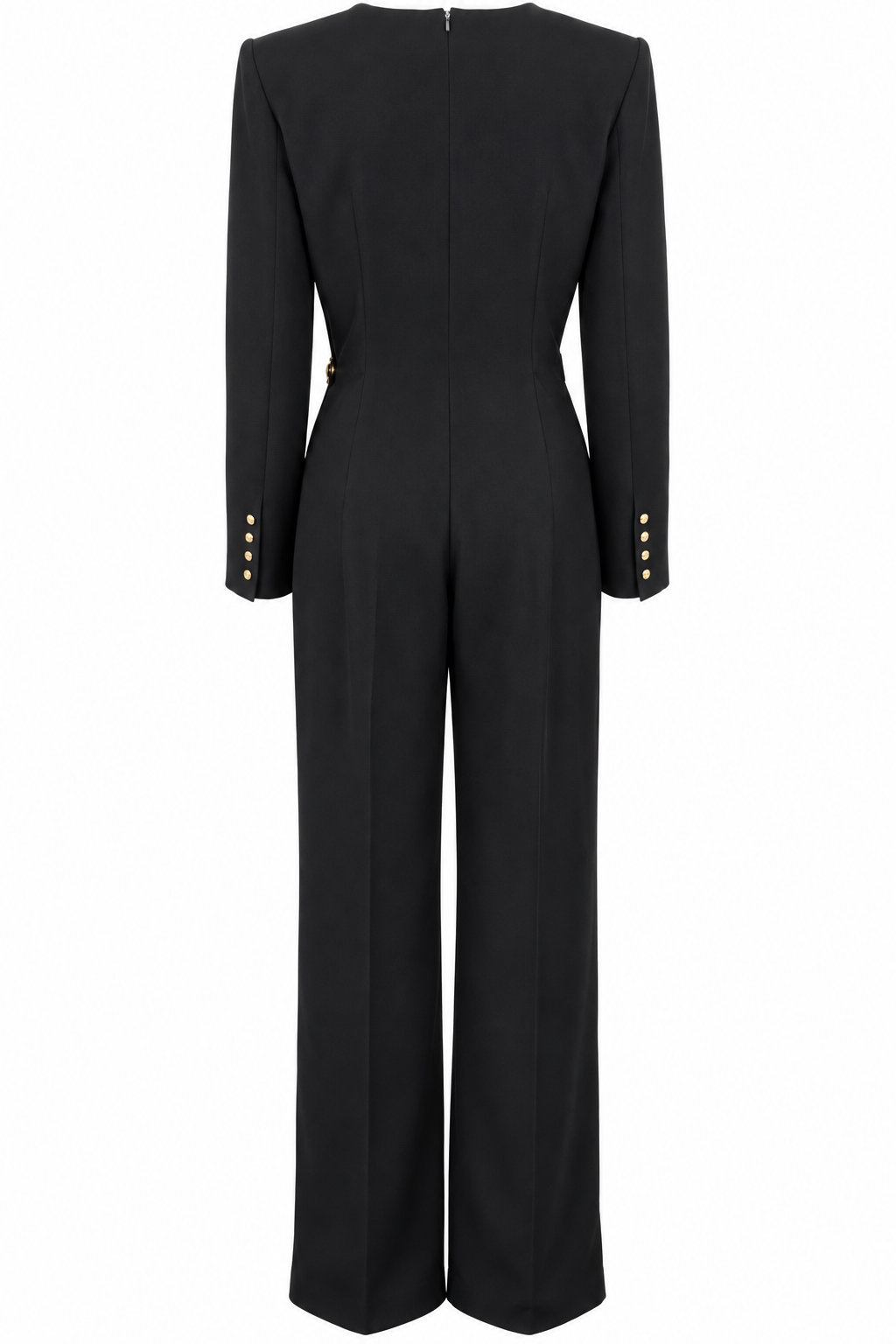 Combinaison ceinturée CELINE Triomphe en cuir et noir
