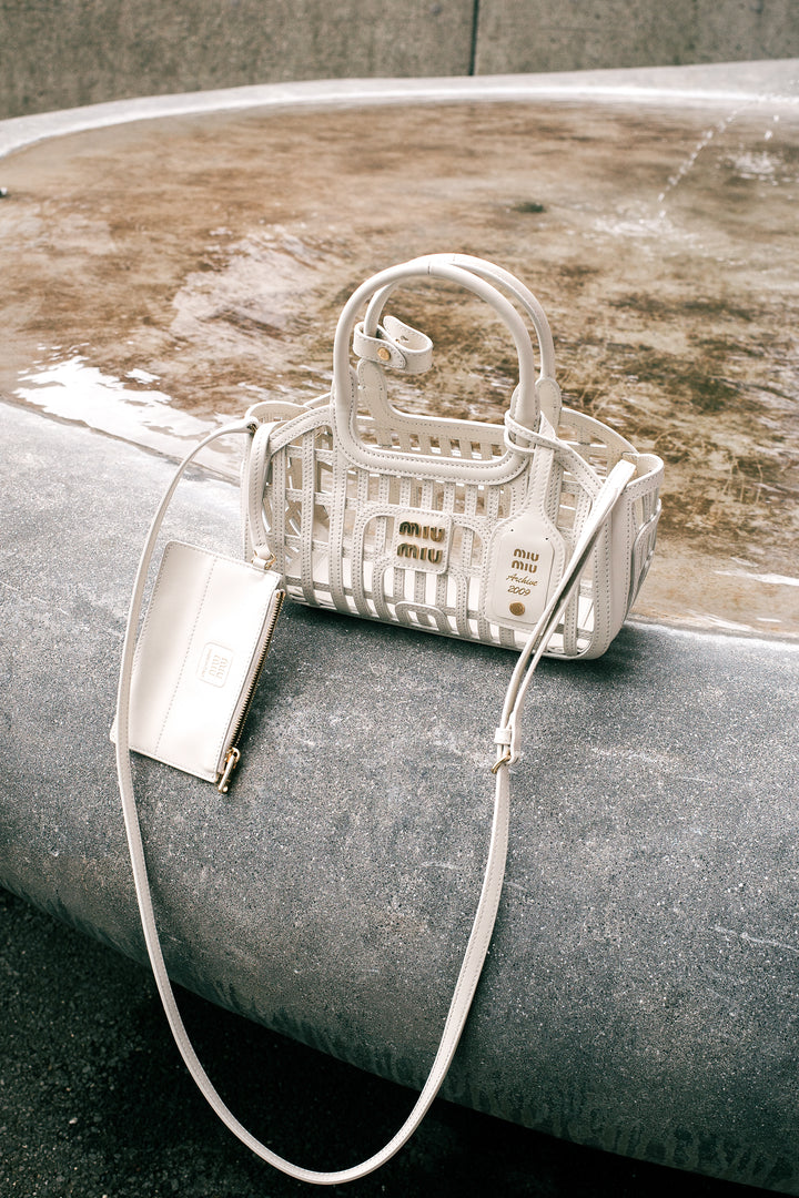 MIUMIU Basket Bag Chalk White