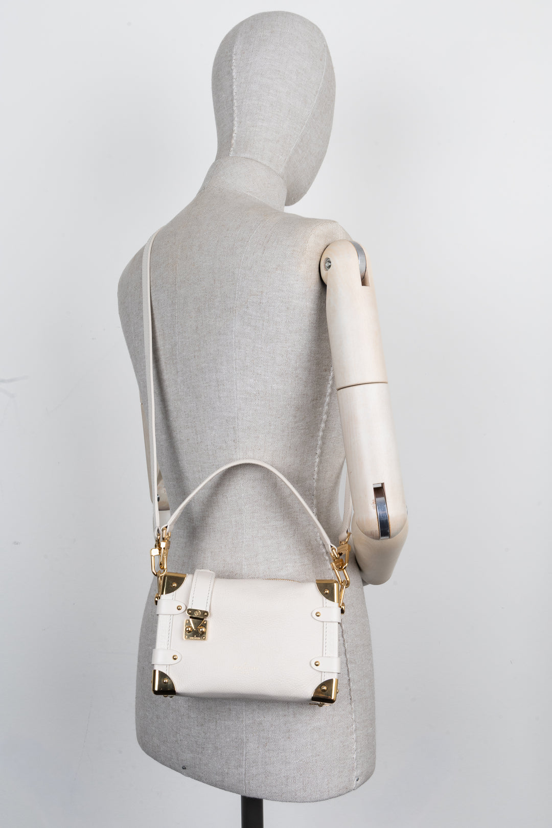 LOUIS VUITTON Soft Side Trunk PM White