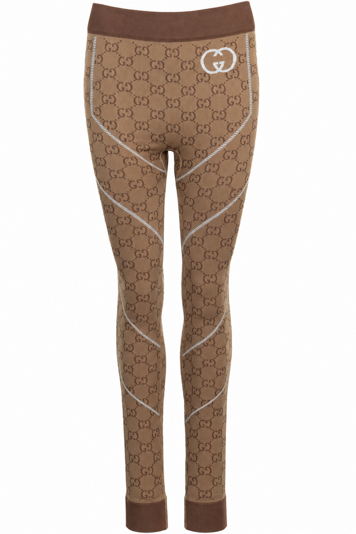 GUCCI GG Jacquard Leggings Beige