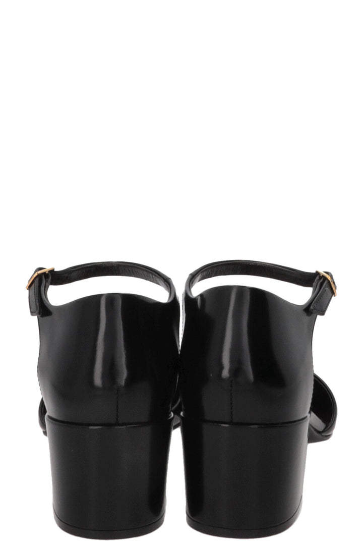 THE ROW Penelope Heels Leather Black