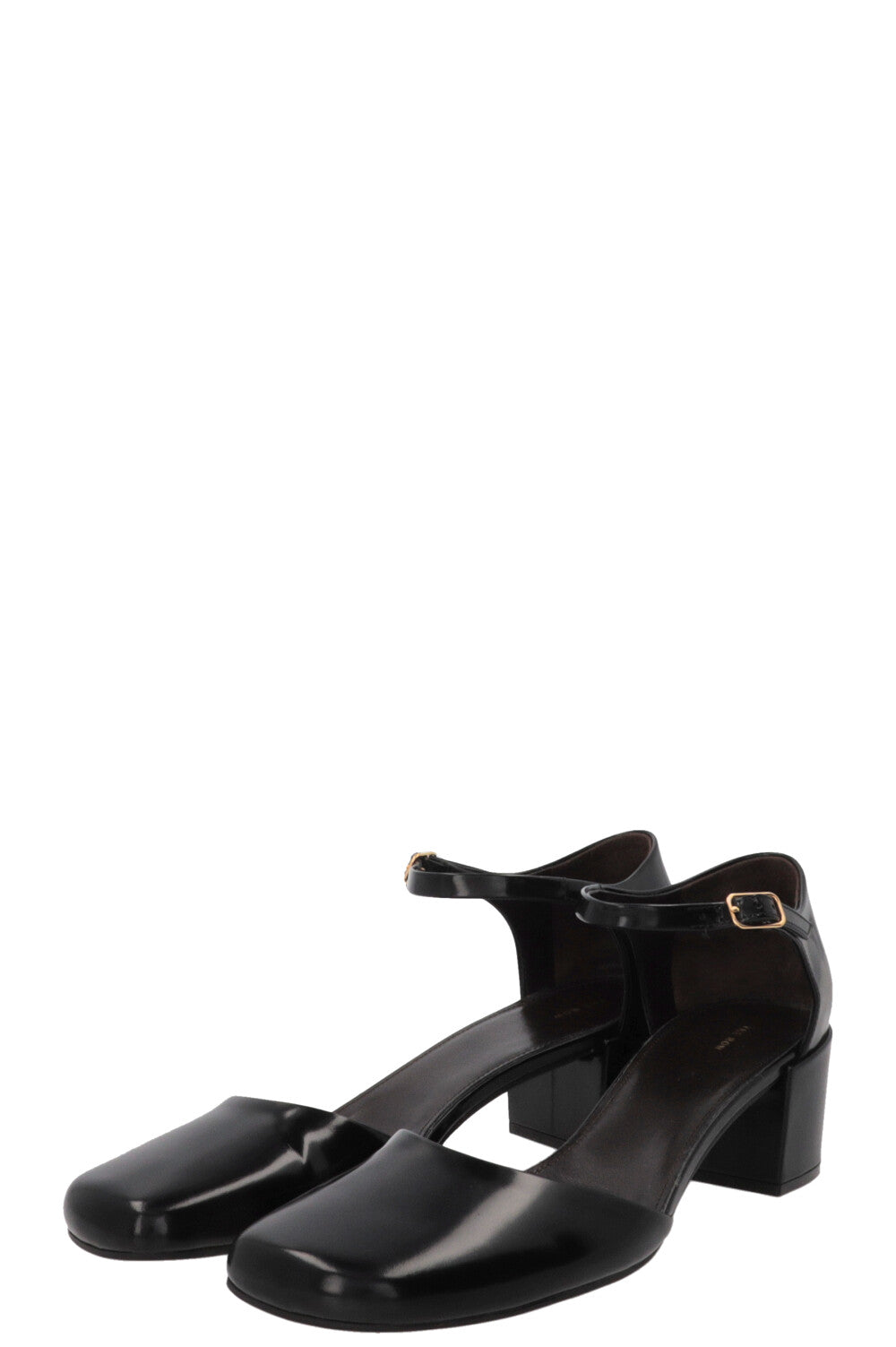 THE ROW Penelope Heels Leather Black