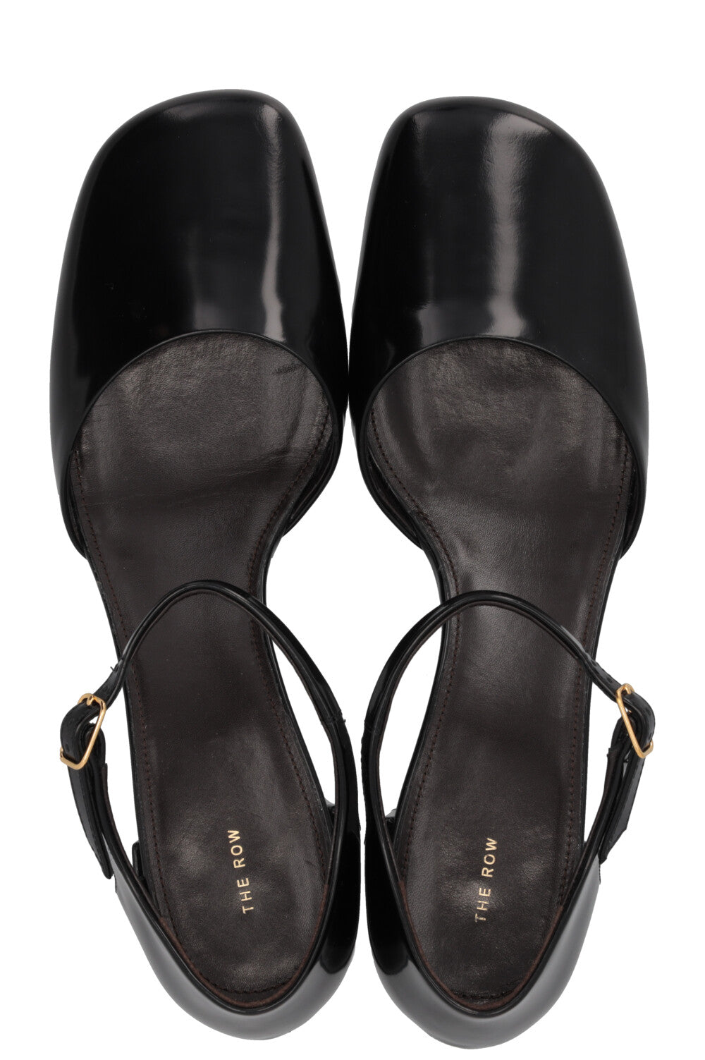 THE ROW Penelope Heels Leather Black