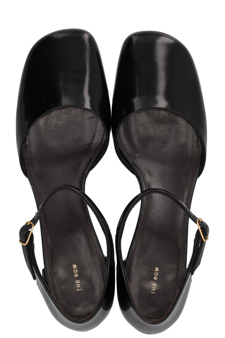 THE ROW Penelope Heels Leather Black