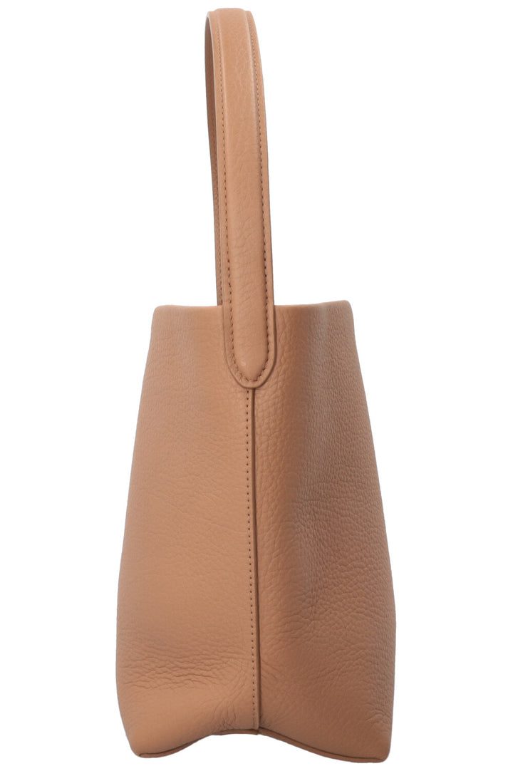 THE ROW Small N/S Park Bucket Bag Leather Beige