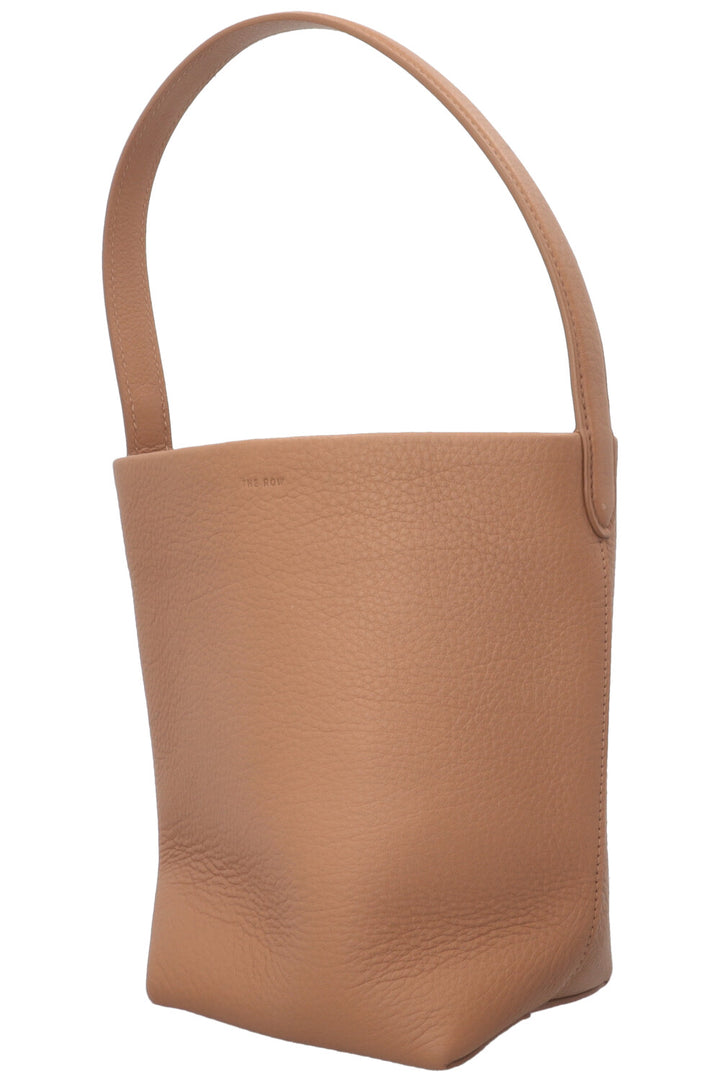 THE ROW Small N/S Park Bucket Bag Leather Beige