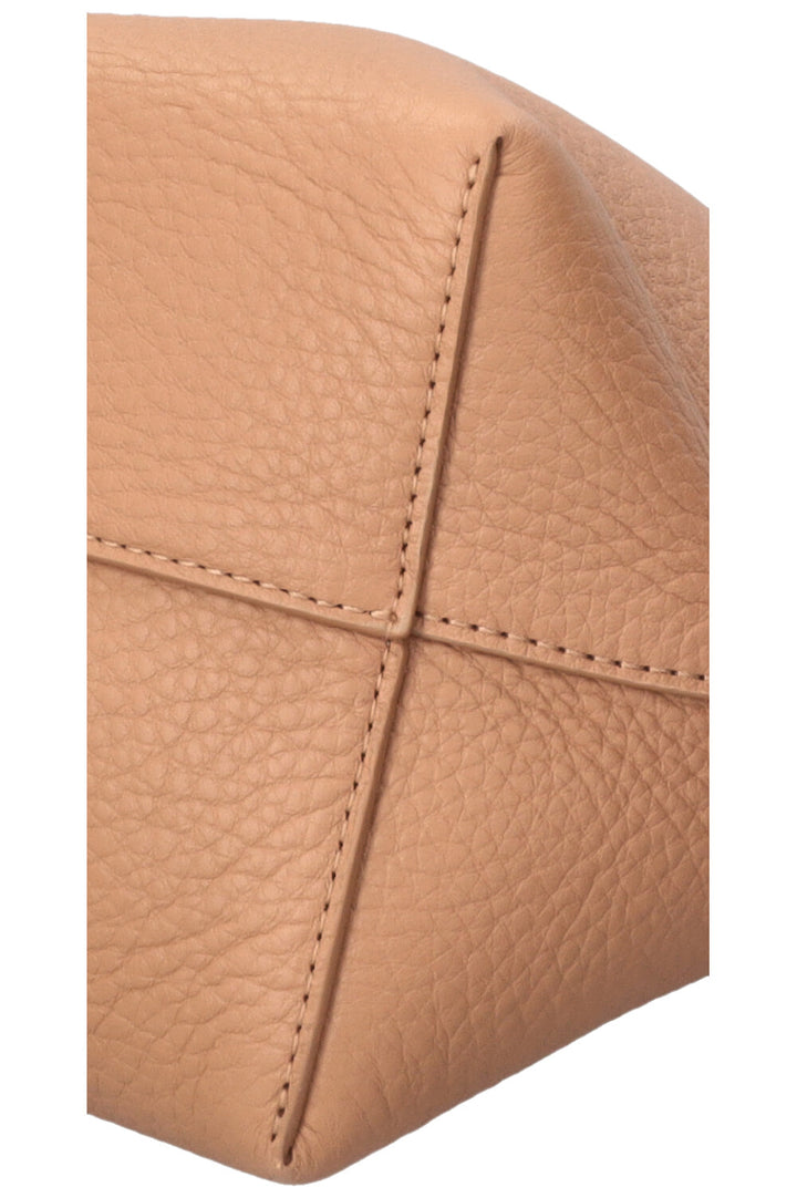 THE ROW Small N/S Park Bucket Bag Leather Beige