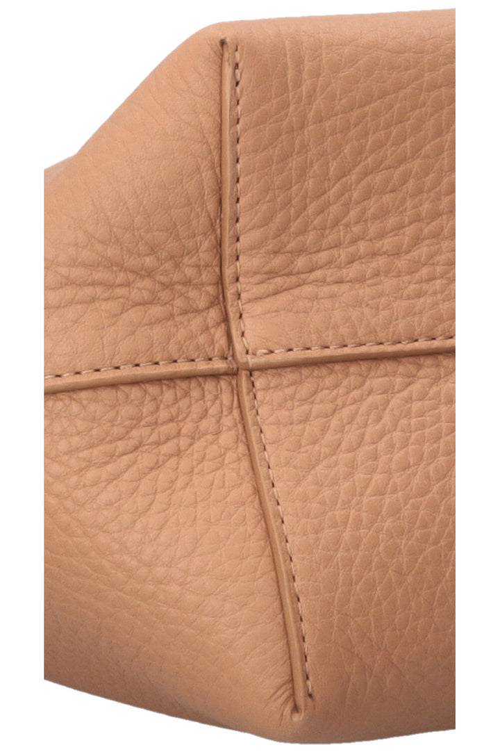 THE ROW Small N/S Park Bucket Bag Leather Beige