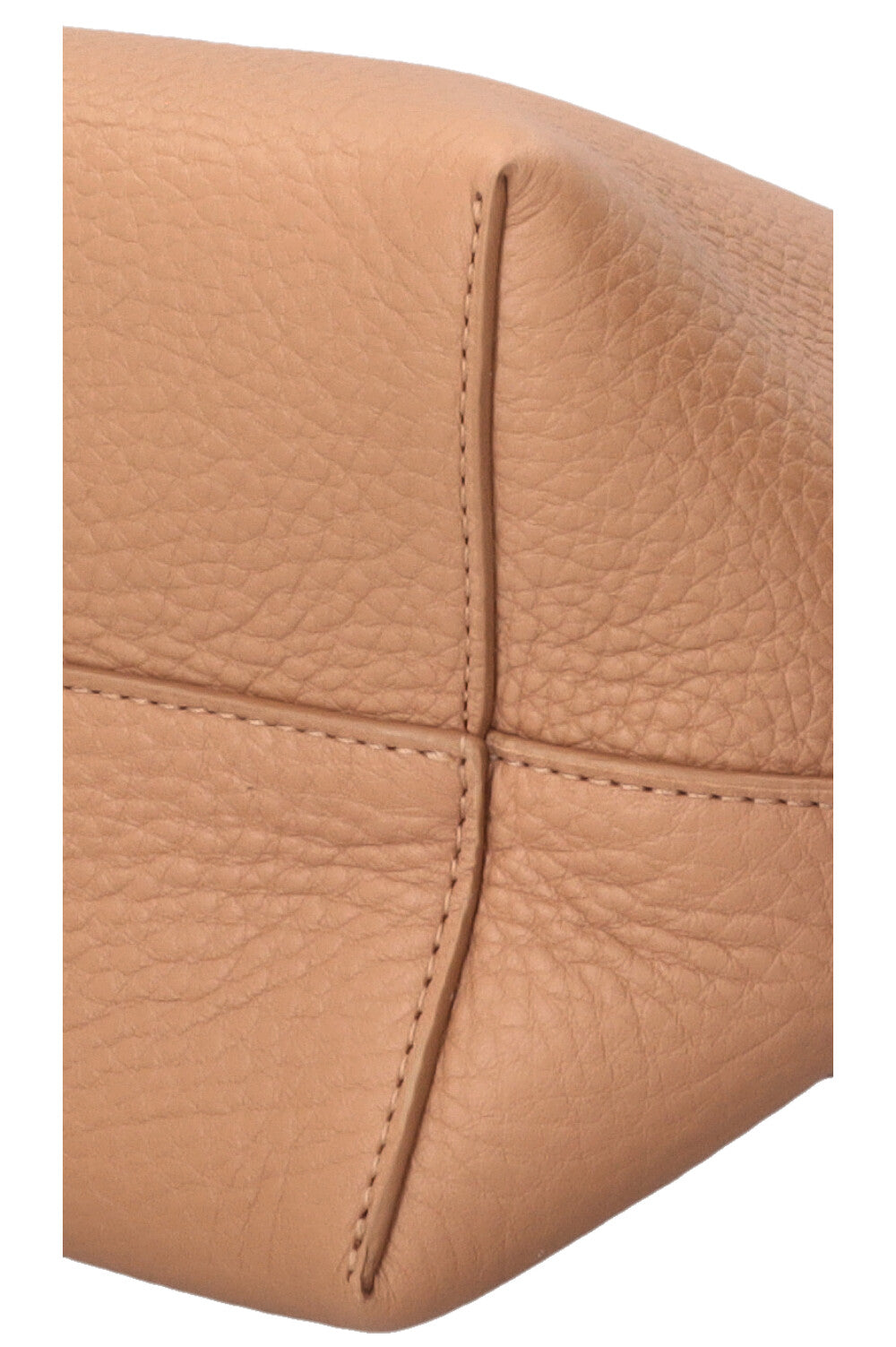THE ROW Small N/S Park Bucket Bag Leather Beige