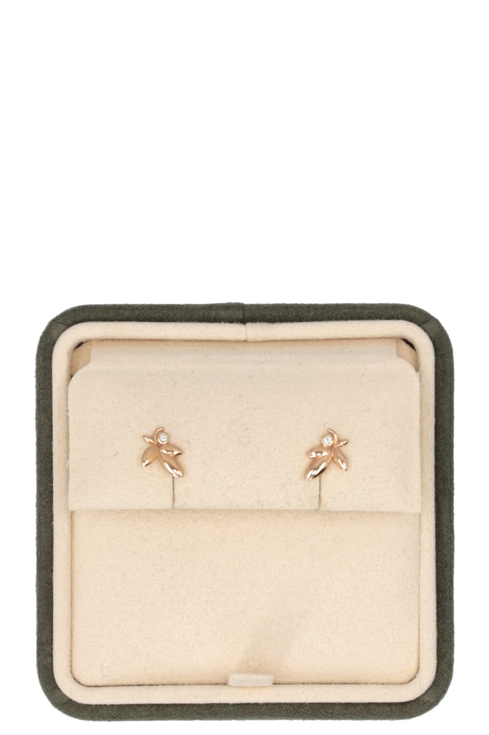 TIFFANY & CO. Paloma Picasso Olive Leaf Earrings 18k Yellow Gold